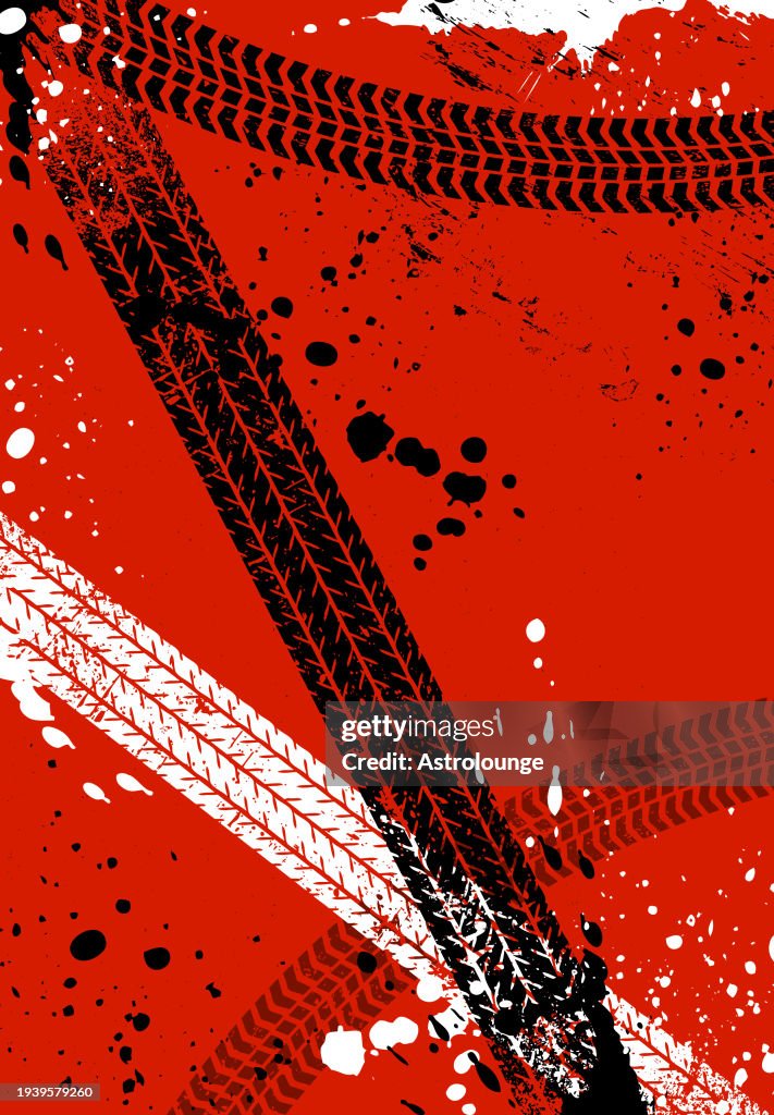 Tire track background