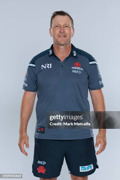 Jason Gilmore poses during a New South Wales Waratahs 2024 Super Rugby Headshots Session on January 16, 2024 in Sydney, Australia.