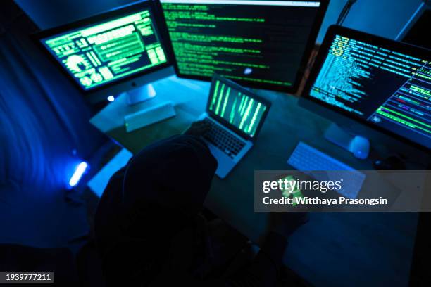 hacker attacking internet - spyware stock pictures, royalty-free photos & images