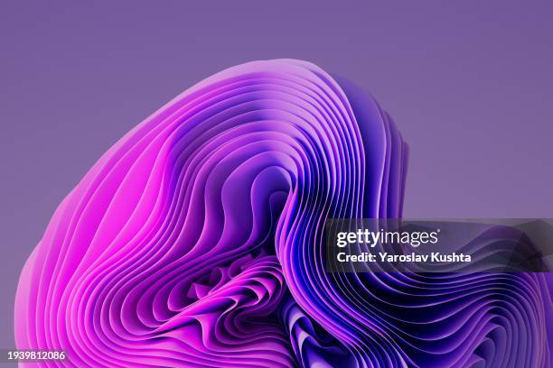 3d wave pattern abstract shapes background cgi - stock photo - technology background stock pictures, royalty-free photos & images