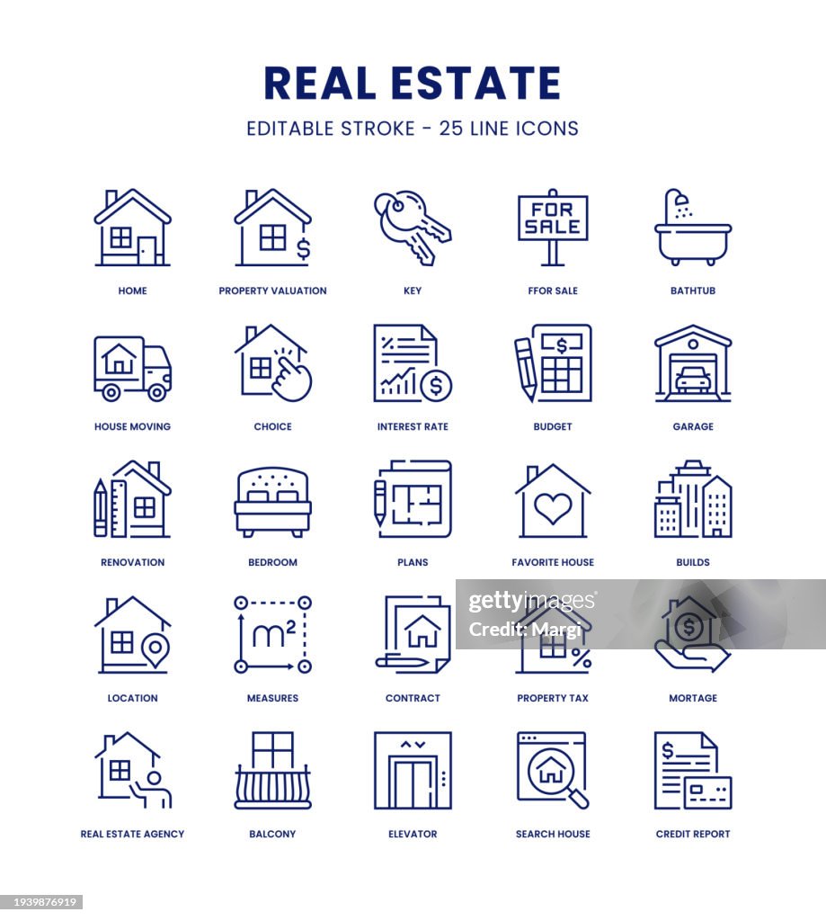 Real Estate Icon Set