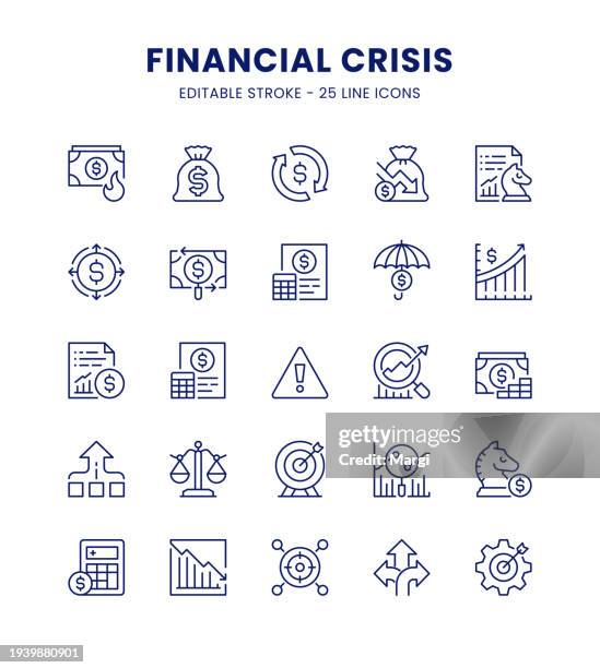 icon set - rescue stock illustrations