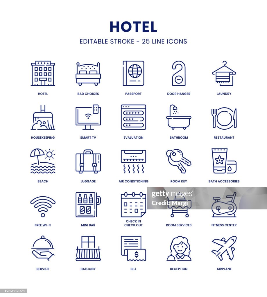 Hotel Icon Set