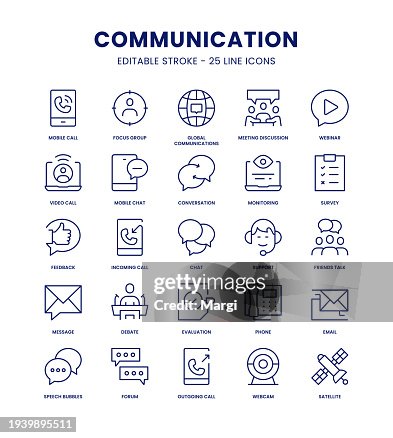 Communication Icon Set Communication Icon Set
