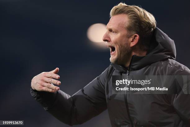 Dirk Kuijt -Kuyt- head coach of Beerschot pictured during the Challenger Pro League game of the 2023 - 2024 between 1B team Koninklijke Beerschot...