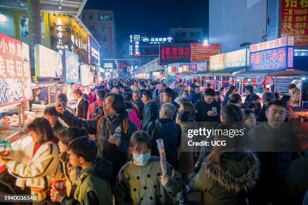 Zhuhai night market, Zhuhai, China.