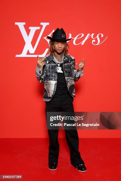 Swae Lee attends the Louis Vuitton Menswear Fall/Winter 2024-2025 show as part of Paris Fashion Week on January 16, 2024 in Paris, France.