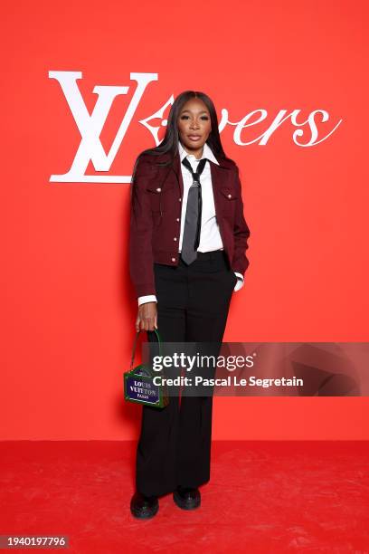 Venus Williams attends the Louis Vuitton Menswear Fall/Winter 2024-2025 show as part of Paris Fashion Week on January 16, 2024 in Paris, France.