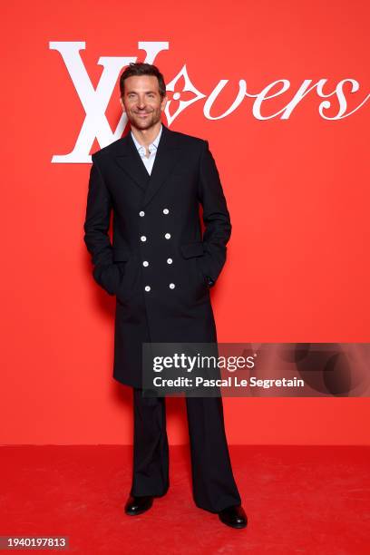 Bradley Cooper attends the Louis Vuitton Menswear Fall/Winter 2024-2025 show as part of Paris Fashion Week on January 16, 2024 in Paris, France.