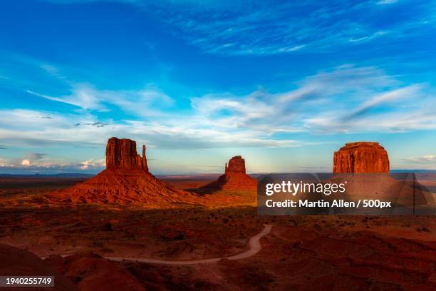 scenic view of rock formations against sky,arizona,united states,usa - glen allen stock pictures, royalty-free photos & images