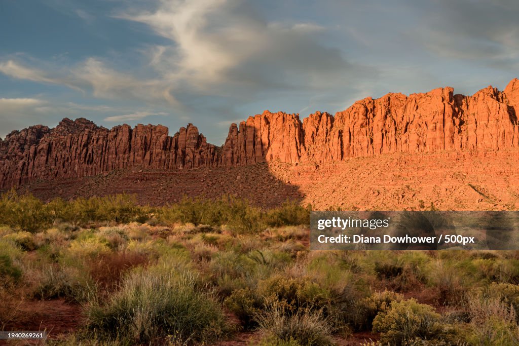 View of rock formations,St George,Utah,United States,USA