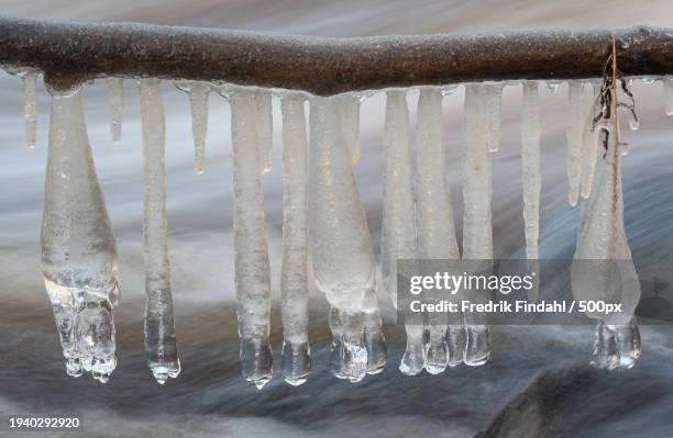 close-up of ice on ice - vätska stock pictures, royalty-free photos & images