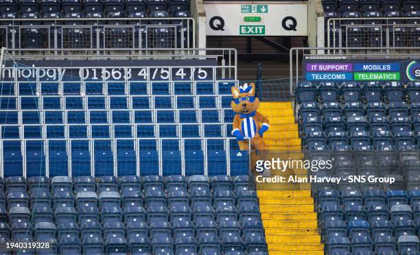 Kilmarnock mascot Captain Conker during a Scottish Gas Scottish Cup fourth round match between Kilmarnock and Dundee at Rugby Park, on January 20 in...
