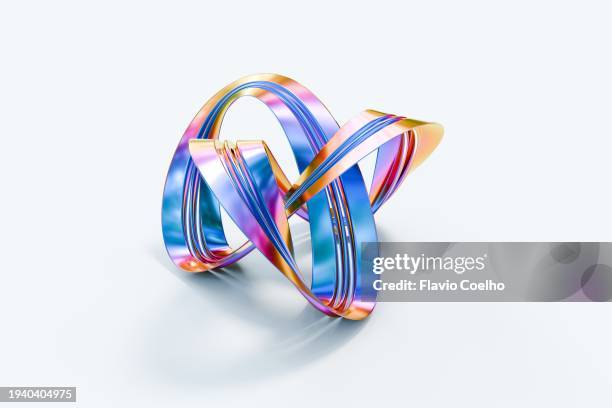 infinite 3d surface on white background - algorithm art stock pictures, royalty-free photos & images