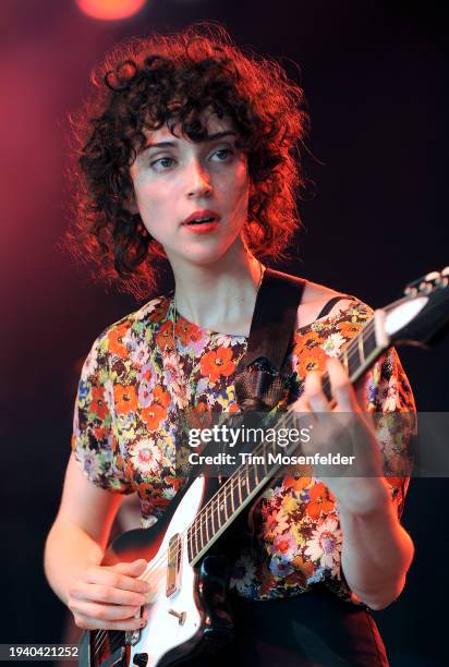 St. Vincent performs during Bonnaroo 2009 on June 12, 2009 in Manchester, Tennessee.