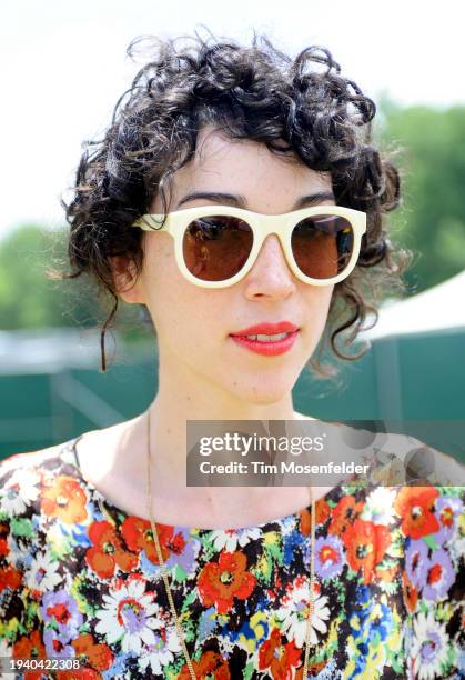 St. Vincent poses during Bonnaroo 2009 on June 12, 2009 in Manchester, Tennessee.