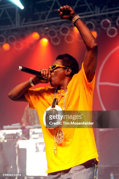 Flavor Flav of Public Enemy performs during Bonnaroo 2009 on June 12, 2009 in Manchester, Tennessee.