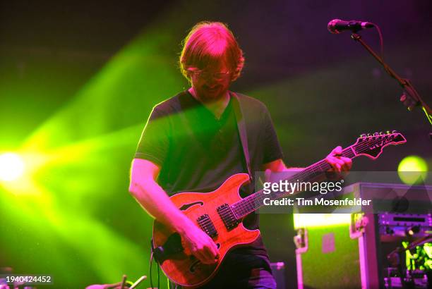 Tre Anastasio of Phish performs during Bonnaroo 2009 on June 12, 2009 in Manchester, Tennessee.