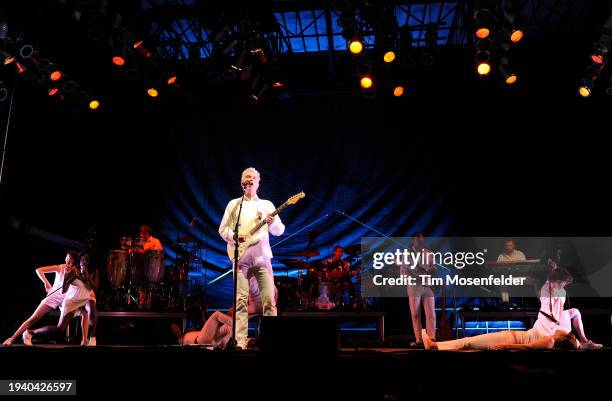 David Byrne performs during Bonnaroo 2009 on June 12, 2009 in Manchester, Tennessee.