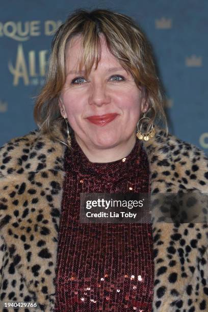 Kerry Godliman attends the European Premiere of Cirque du Soleil's "Alegría: In A New Light" at the Royal Albert Hall on January 17, 2024 in London,...