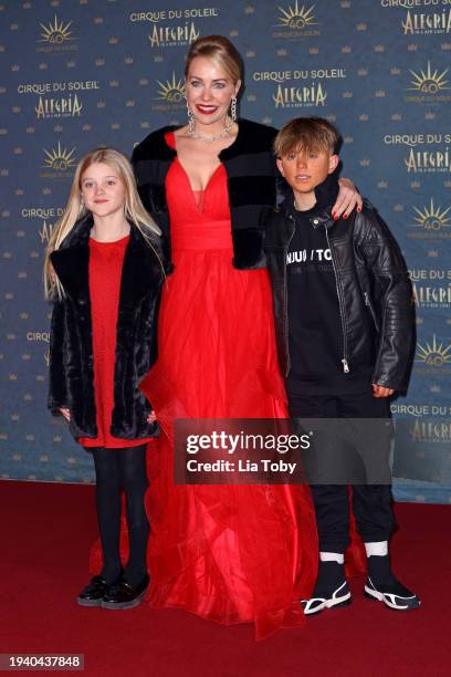 Laura Hamilton attends the European Premiere of Cirque du Soleil's "Alegría: In A New Light" at the Royal Albert Hall on January 17, 2024 in London,...