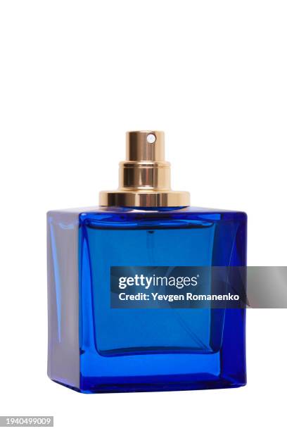 perfume spray bottle isolated on white background - toiletries stock pictures, royalty-free photos & images