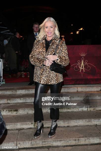 Denise van Outen attends the European Premiere of Cirque du Soleil's "Alegria: In A New Light" at Royal Albert Hall on January 17, 2024 in London,...