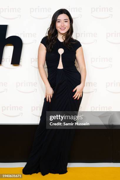 Maya Erskine attends the UK premiere of "Mr & Mrs Smith" at The Curzon Mayfair on January 17, 2024 in London, England.