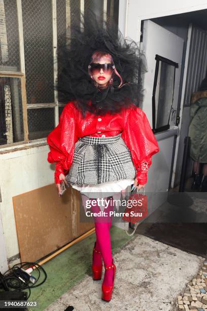 Charline Prat attends the Masu Menswear Fall/Winter 2024-2025 show as part of Paris Fashion Week on January 17, 2024 in Paris, France.