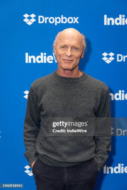 Ed Harris at the IndieWire Sundance Studio, Presented by Dropbox held on January 20, 2024 in Park City, Utah.