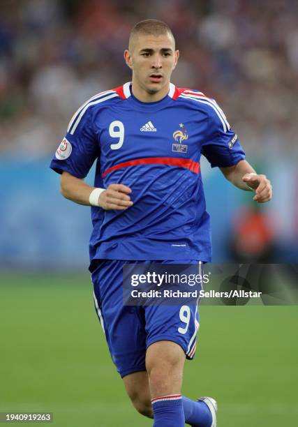 June 17: Karim Benzema of France running during the UEFA Euro 2008 Group C match between France and Italy at Letzigrund Staduim on June 17, 2008 in...