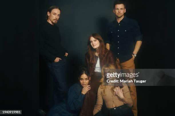 Edmund Donovan, Melissa Barrera, Kayla Foster, Meghann Fahy and Tommy Dewey of "Your Monster' are photographed for Los Angeles Times on January 19,...