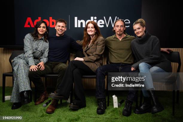 Melissa Barrera, Tommy Dewey, Kayla Foster, Edmund Donovan, and Meghann Fahy at IndieWire and Adobe Present Creator Collaborating in Filmmaking held...