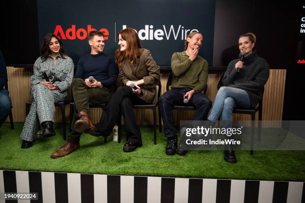 Melissa Barrera, Tommy Dewey, Kayla Foster, Edmund Donovan, and Meghann Fahy at IndieWire and Adobe Present Creator Collaborating in Filmmaking held...