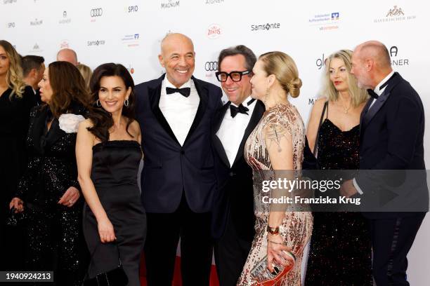 Viktoria Lauterbach, Heiner Lauterbach, Jan Josef Liefers and Anna Loos during the German Film Ball 2024 at Hotel Bayerischer Hof on January 20, 2024...