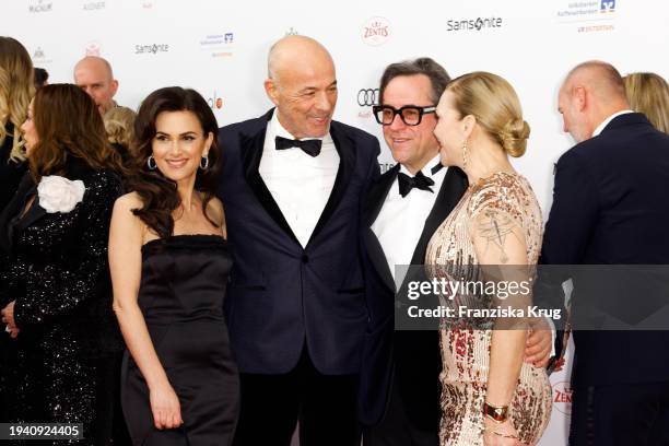 Viktoria Lauterbach, Heiner Lauterbach, Jan Josef Liefers and Anna Loos during the German Film Ball 2024 at Hotel Bayerischer Hof on January 20, 2024...