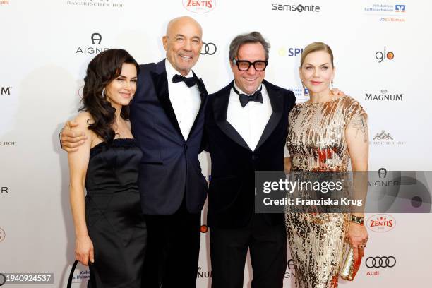 Viktoria Lauterbach, Heiner Lauterbach, Jan Josef Liefers and Anna Loos during the German Film Ball 2024 at Hotel Bayerischer Hof on January 20, 2024...