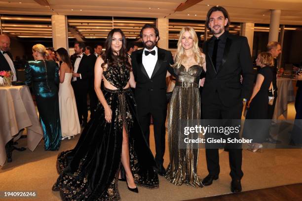 Kara Ann Hecker, Producer Quirin Berg, Tina Kaiser, Max Wiedemann during the 48th German Film Ball 2024 at Hotel Bayerischer Hof on January 20, 2024...