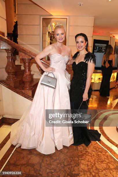 Franziska Knuppe, Stephanie Stumph during the 48th German Film Ball 2024 at Hotel Bayerischer Hof on January 20, 2024 in Munich, Germany.