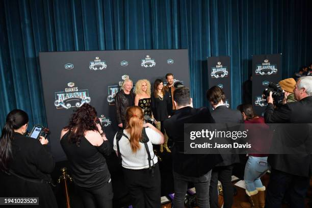 Phillip Sweet, Kimberly Schlapman, Karen Fairchild and Jimi Westbrook of Little Big Town attend "CMT Giants: Alabama" at The Fisher Center for the...