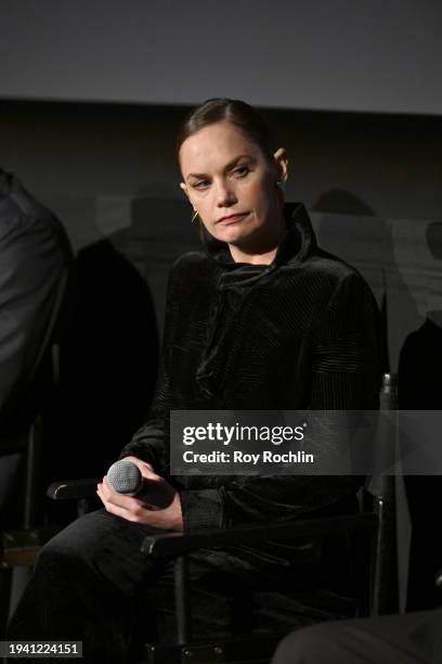 Ruth Wilson appears on stage during 'The Woman in the Wall' Premiere Event on January 17, 2024 in New York City.