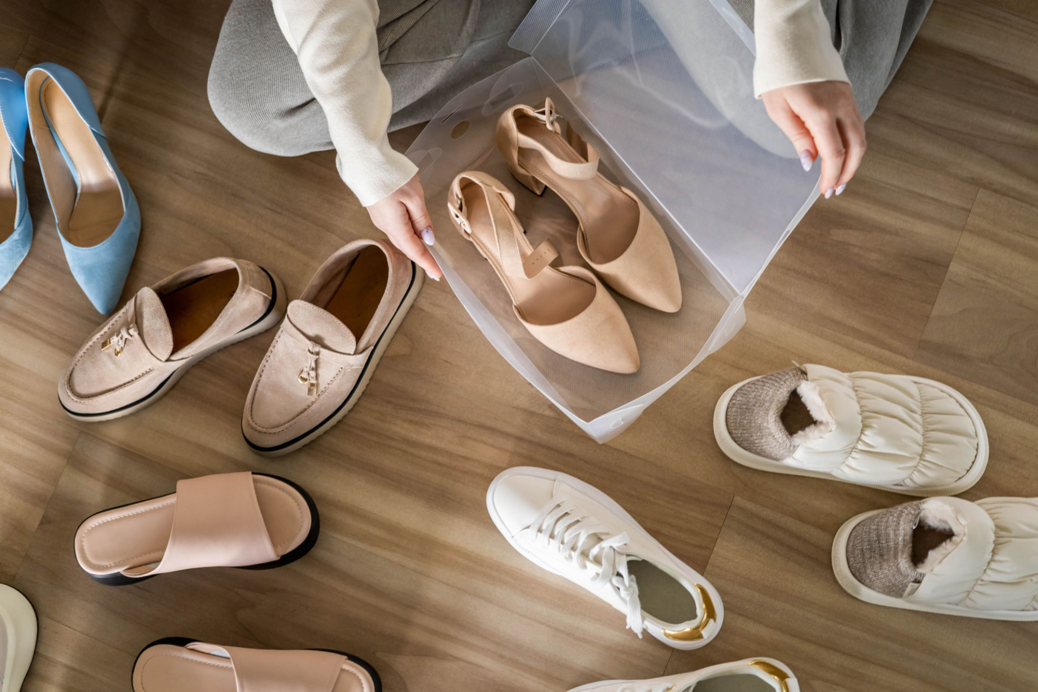 packing shoes