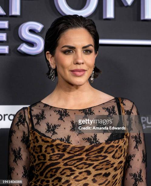 Katie Maloney attends the premiere party for Season 11 of Bravo's "Vanderpump Rules" at the Hollywood Palladium on January 17, 2024 in Los Angeles,...