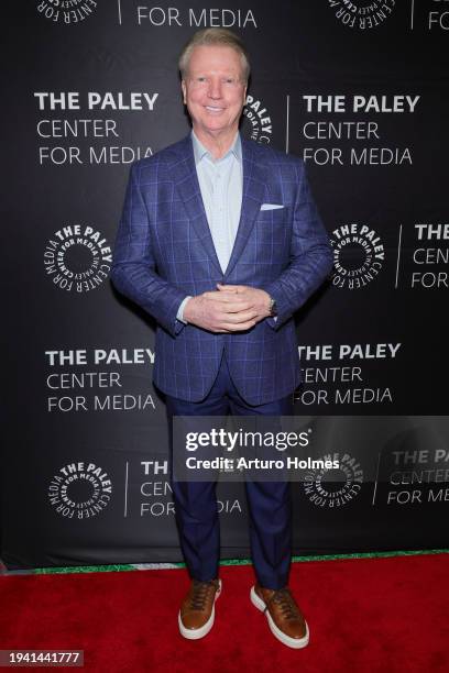 Phil Simms attends "The NFL Today" new Super Bowl Exhibit at The Paley Museum on January 17, 2024 in New York City.