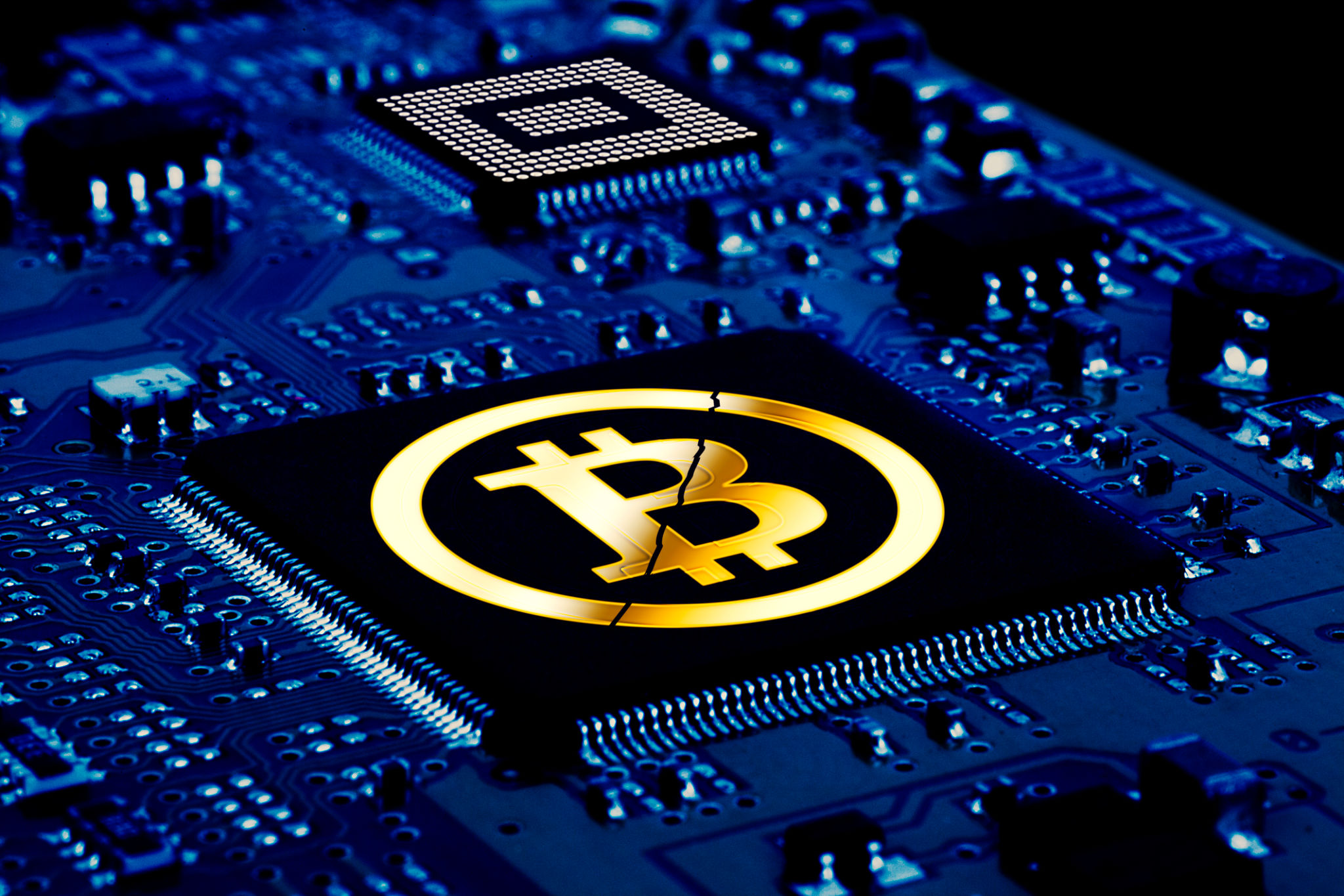 Bitcoin halving concept - Bitcoin as computer chip Bitcoin halving concept - Bitcoin as computer chip