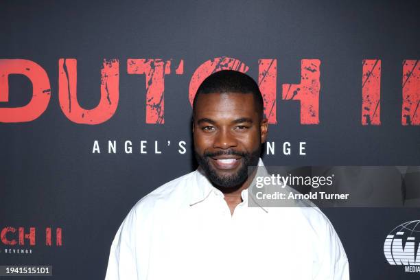 Amin Joseph attends Dutch II Movie Screening - A Manny Halley Production on January 17, 2024 in Los Angeles, California.