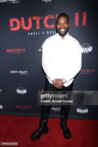 Amin Joseph attends Dutch II Movie Screening - A Manny Halley Production on January 17, 2024 in Los Angeles, California.