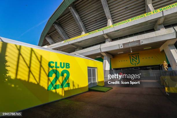 General view, illustration stadium of LA BEAUJOIRE during the French Cup match between Football Club de Nantes and Stade Lavallois Mayenne Football...