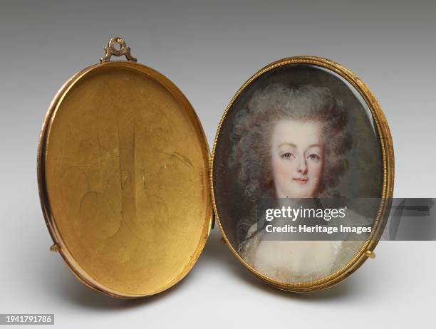 Portrait of Queen Marie Antoinette, c 1774. Marie Antoinette of Lorraine married Louis XVI of France in 1770 and shared her husband's fate, being...