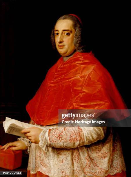 Portrait of Cardinal Prospero Colonna di Sciarra, circa 1750. Batoni was particularly famous for his portraits and had many elite clients, such as...